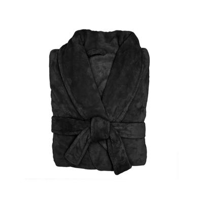 Bambury M/L Microplush Robe Black