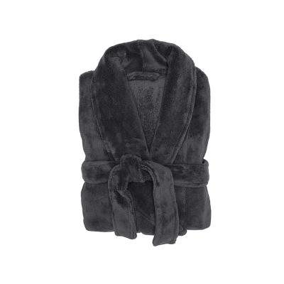 Bambury M/L Microplush Robe | Charcoal