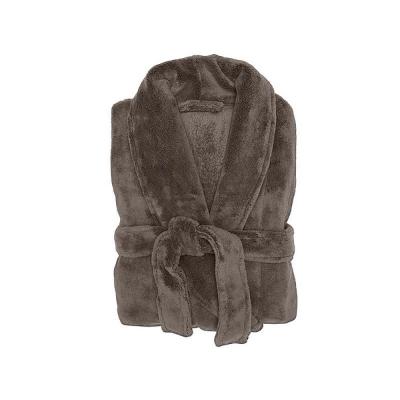 Bambury S/M Microplush Robe Bitter Chocolate