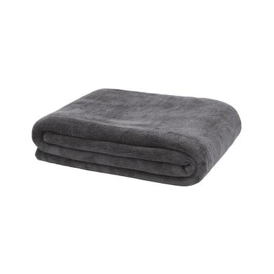 Bambury Microplush Throw Rug | Charcoal