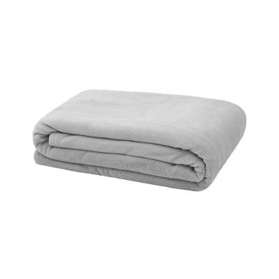 Bambury Microplush Throw Rug | Silver