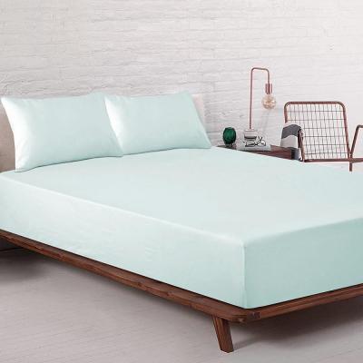Bambury King Plain Dyed Fitted Sheet BONUS Pack | Sea Foam