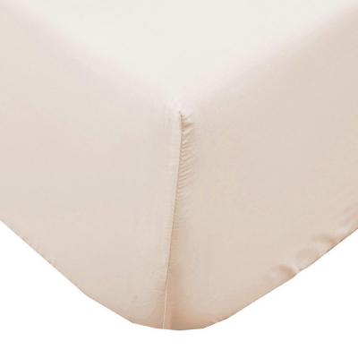 Bambury King Single Plain Dyed Fitted Sheet | Sand