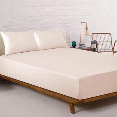 Bambury King Single Plain Dyed Fitted Sheet BONUS Pack | Sand