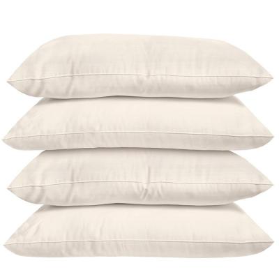 Bambury Plain Dyed Standard Pillowcase 4 Pack | Cream