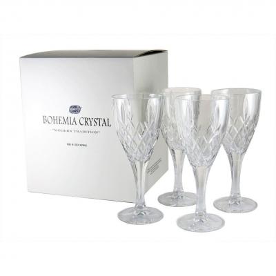 Bohemia Crystal Brixton Wine Glasses 250ml | Set of 4