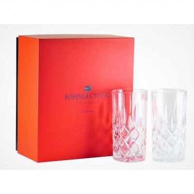 Bohemia Sheffield High Ball Tumbler Drinking Glasses 380ml | Set of 2