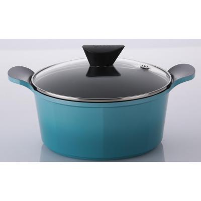 Neoflam Venn Casserole Torquoise Induction with Glass Lid 32cm