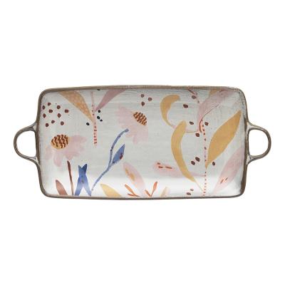 Ecology Paper Daisies Tray with Handles
