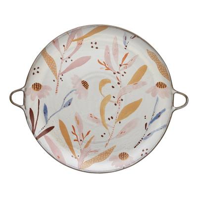 Ecology Paper Daisies Round Platter | 36x42.5cm