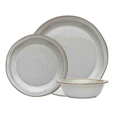 Ecology Tahoe 12 Piece Dinner Set | Nougat