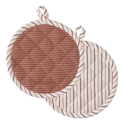 Ecology Trattoria Set of 2 Round Pot Holders | Rust