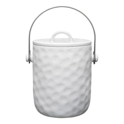 Ecology Speckle Compost Bin with Carbon Filter | Milk