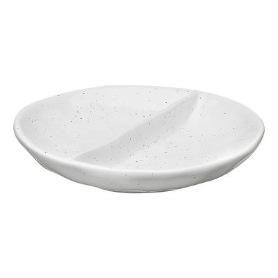 Ecology Speckle Salt & Pepper Pinch Dish | Milk
