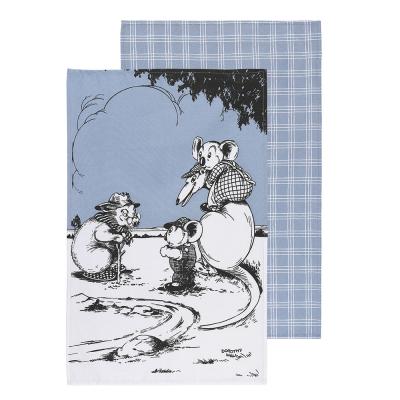 Ecology Blinky Bill Tea Towels Blue Set of 2