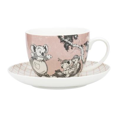 Ecology Blinky Bill Jumbo Cup & Saucer Coral 430ml