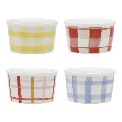 Ecology Ripe Set of 4 Ice Cream Cups 175ml | Gingham