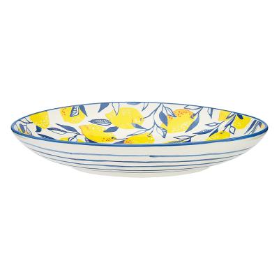 Ecology Punch Large Shallow Bowl Lemon