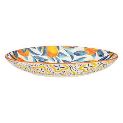 Ecology Punch Large Shallow Bowl Orange