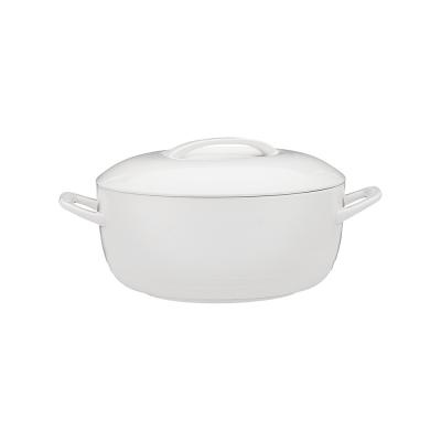 Ecology Signature Casserole Tall 2L with Lid | White