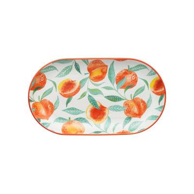 Ecology Punch Medium Oval Platter 32cm | Peach