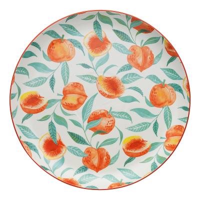 Ecology Punch Large Round Platter 36cm | Peach