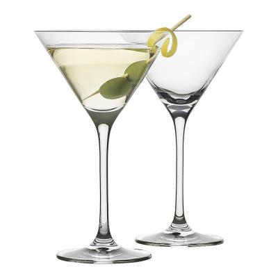 Ecology Classic Martini Cocktail Glass/Party Drinking Glasses Clear 210ml (Set of 4pcs)