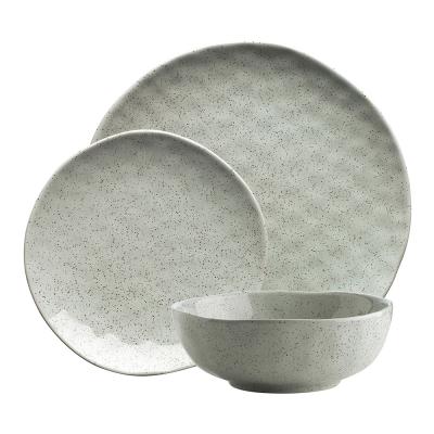 Ecology Speckle 12 Piece Dinner Set | Duck Egg 