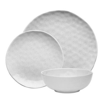 Ecology Speckle 12 Piece Dinner Set | Milk