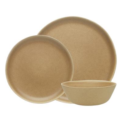 Ecology Malta 12 Piece Dinner Set | Caramel