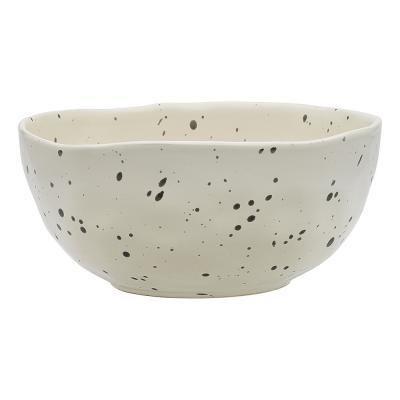 Ecology Speckle Laksa Bowl Polka White | 20cm