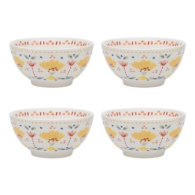 Ecology Clementine Set of 4 Ice Cream Bowls | 12cm
