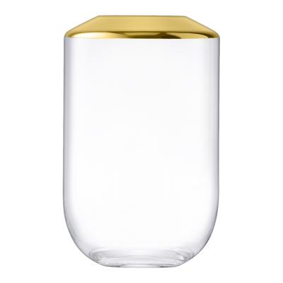 LSA Space Clear Vase 25cm | Gold