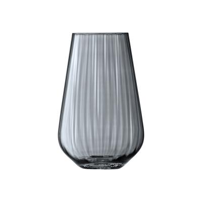 LSA Zinc Vase Sheer Zinc 28cm | Grey Lustre