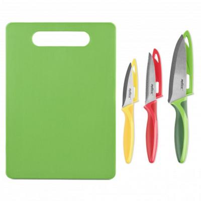 Zyliss Chopping Board & 3pcs Knife Set