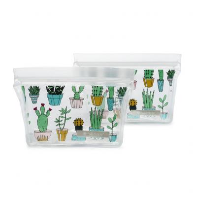 Full Circle Ziptuck Reusable Snack Bag Cactus Set of 2 | 400ml