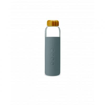 Soma Water Bottle Glass 500ml | Grey