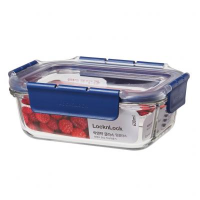 Lock & Lock Top Class Glass with Tritan Lid Rectangular | 630ml