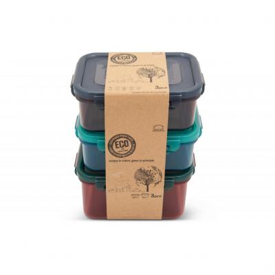 Lock & Lock Eco 3pc Rectangular Set