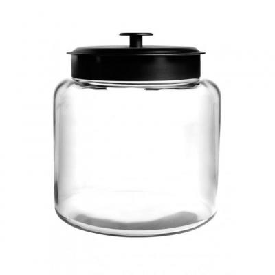 Anchor Hocking Montana Jar with Black Lid 5.7L 