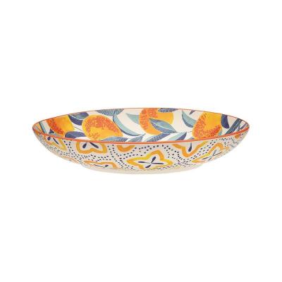 Ecology Punch Medium Shallow Bowl Orange
