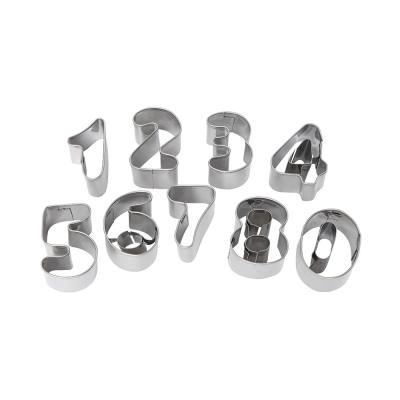 Wiltshire Number Cutter 9 Piece | Silver