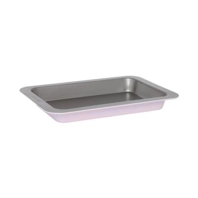 Wiltshire Two Tone Slice Pan | Silver/Pastel Pink 27x17.5x3.5cm