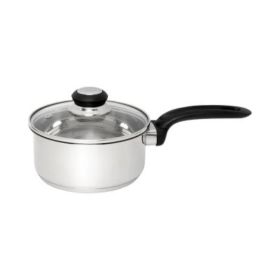 Wiltshire Classic Saucepan 16cm with Glass Lid Stainless Steel/Clear/1.25L