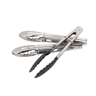Wiltshire Mini Tongs 18cm Set of 3 | Silver/Black