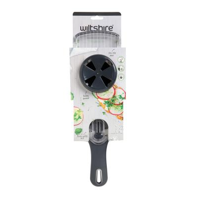 Wiltshire Adjustable Mandoline Slicer | Grey/Clear 35x13x6cm