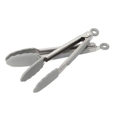 Wiltshire Silicone Tongs 18cm Set of 2 | White/Stainless Steel