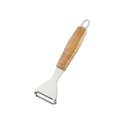 Wiltshire Wooden Handle Peeler Silver | 27x2.5x7cm