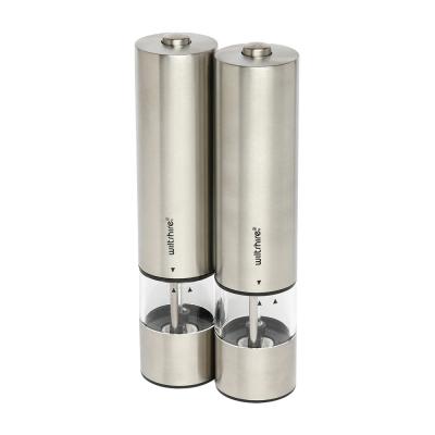 Wiltshire Electric Stainless Steel Mill 2 Piece Set | Brushed Stainless Steel