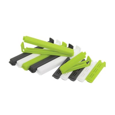 Wiltshire Bag Clips Pack of 12 | White/Green/Charcoal Grey